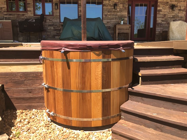 Cedar Hot Tub Installed