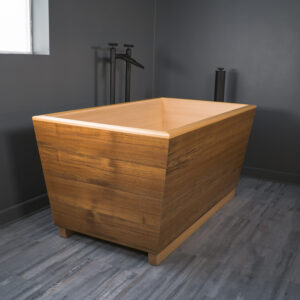 Hybrid Hinoki & Teak Kyoto Ofuro soaking tub