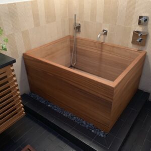 Kyoto Ofuro Soaking Tub handcrafted with Red Cedar wood