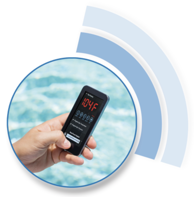 Wi-Fi module for remote control of SmarTouch hot tub heating and filtration system