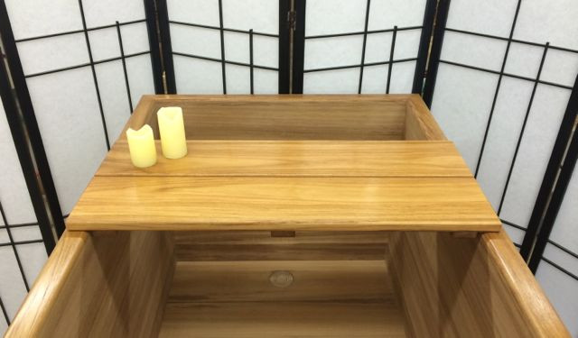 Wooden Ofuro Tub Tray in Teak