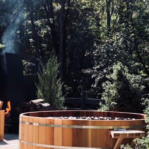 7' Round Cedar Hot Tub