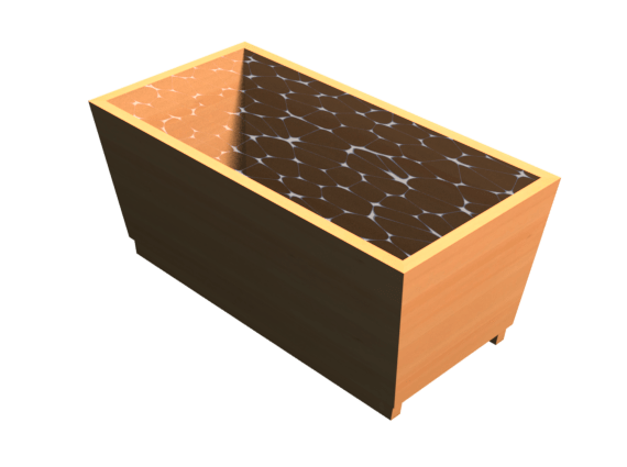 Kyoto (7° angled tub walls)