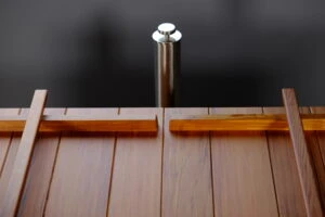 Remote Tub Drain and Overflow for Ofuro Tub