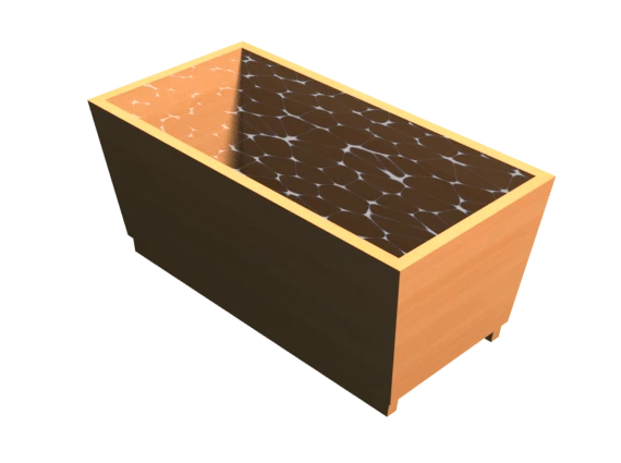 Kyoto (7° angled tub walls)